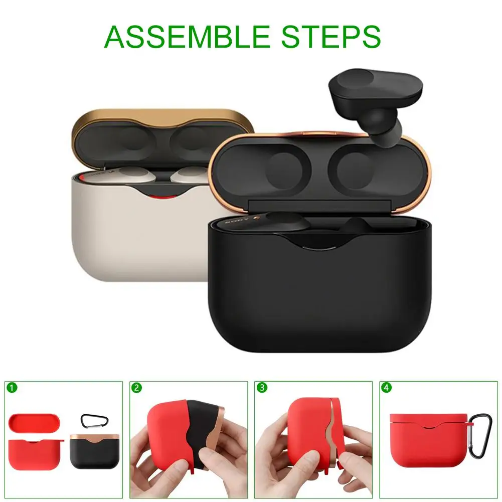

High Quality Silicone Protective Case Bluetooth Wireless Earphone Sports Headset Anti-shock Cover For WF-1000XM3 Earphone