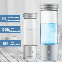 Augienb 350 мл водород богатая вода ионизатор бутылок генератор здоровая Антивозрастная USB водородная бутылка для воды Щелочная вода ионизатор