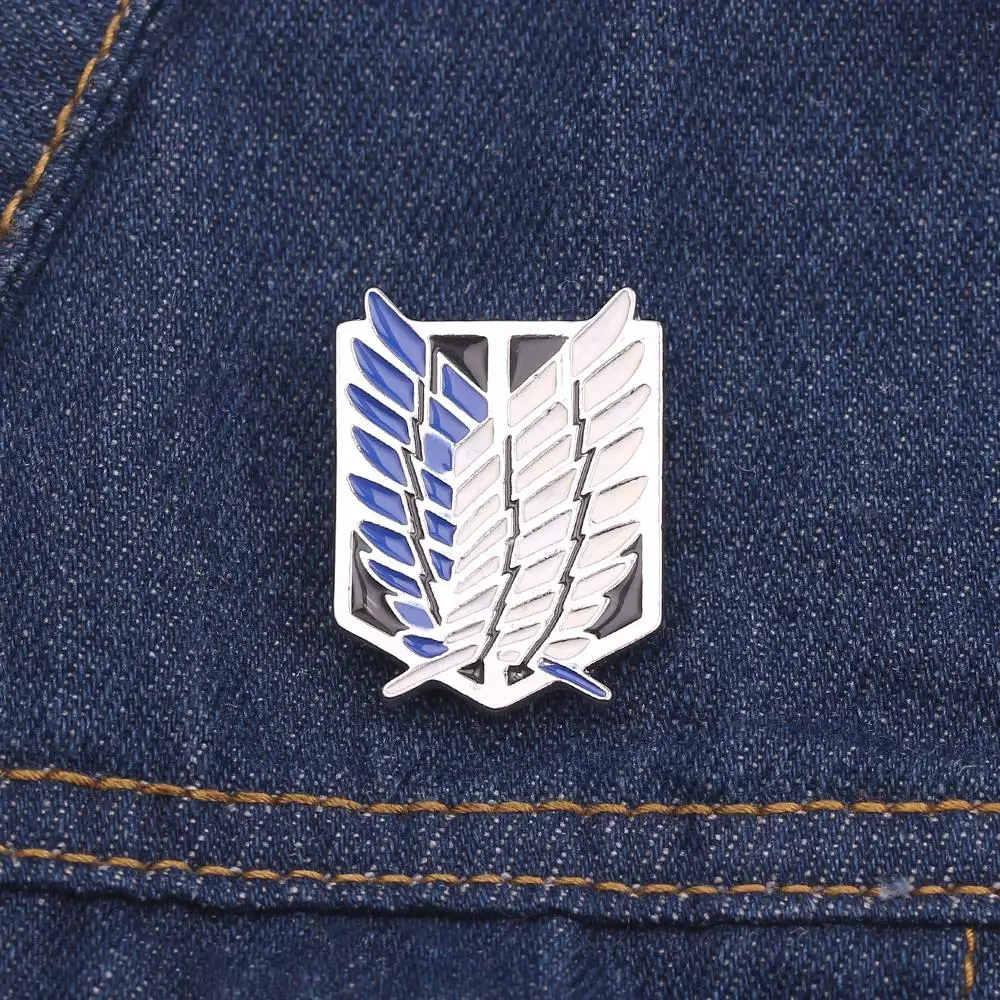 Фильм атака на титанов брошь Shingeki No Kyojin Скаутинг значок легиона для мужчин и женщин брошь на булавке винтажная косплей аксессуары ювелирные изделия