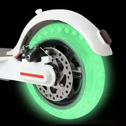 Светящийся амортизатор для Xiaomi Mijia M365 скутер скейтборд Демпфирование резиновые шины колеса покрышки флуоресцентные твердые отверстия шины