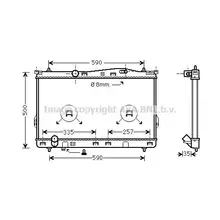 Радиатор двигателя AVA QUALITY COOLING HY2077