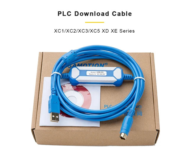 USB-XC XINJE PLC XC Seires (XC1 / XC2 / XC3 / XC5) Xinje Plc Programming  Cable – AMS Industrial XC1/XC2/XC3/XC5 XD XE PLCプログラミングケーブルUSB-XCデータダウンロードライン