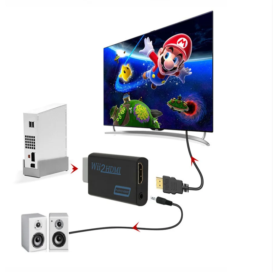 وي إلى HDMI محول كامل HD 1080P وي إلى HDMI وي 2 HD...