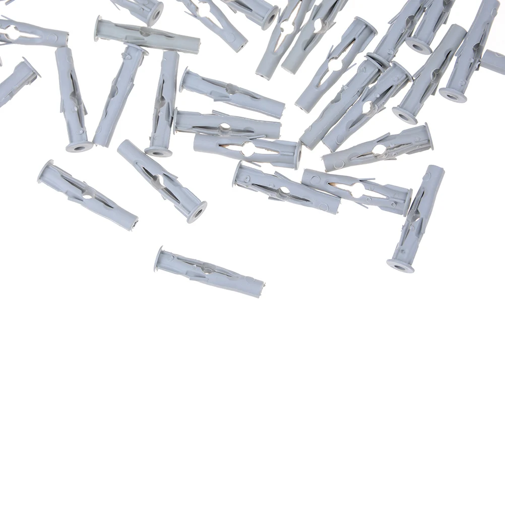 50 Pz Nylon Cartongesso Muro A Muro Per Porte E Finestre Telaio Viti In Calcestruzzo M6X35 Nuovo Arrivo Di Alta Qualità
