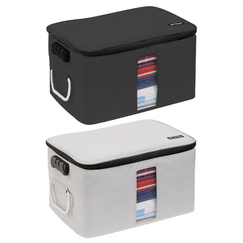 

Multi-layer Documents Organizer Password Files Bag Briefcase Large Capacity Zipper Storage Pouch Travel