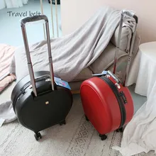 Модные женские круглые Сумки на колёсиках, 20 дюймов, высокая емкость, пароль, кабина, чемодан, колеса, дорожные сумки