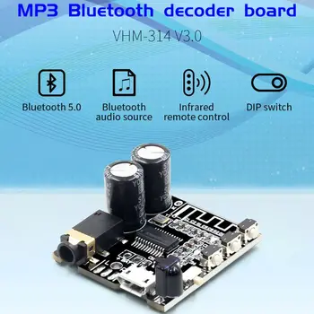 

VHM-314 V3.0 MP3 Bluetooth Receiver Board Audio Receiving Decoder Board Module with IR Remote Control