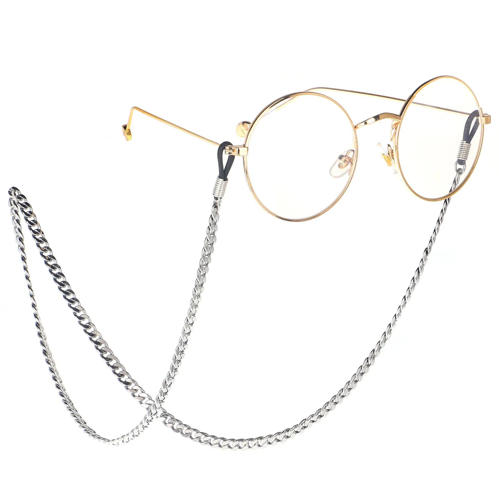 

Steel Color Stainless Steel Chain Sun Glasses Chain Does Not Fade Maintains Color Anti-slip Lanyard Glasses Chain