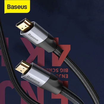 

Baseus 4K HDMI To 4K HDMI Cable Same-Screen HD Conversion Cable Adapter Audio and Video Syne Output Cable For Projection HD TV