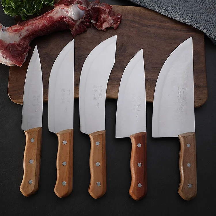 Нержавеющей стальной нож ручной мясной cuttingforged Убойный нож, нож, нож для убивает свиней и овец