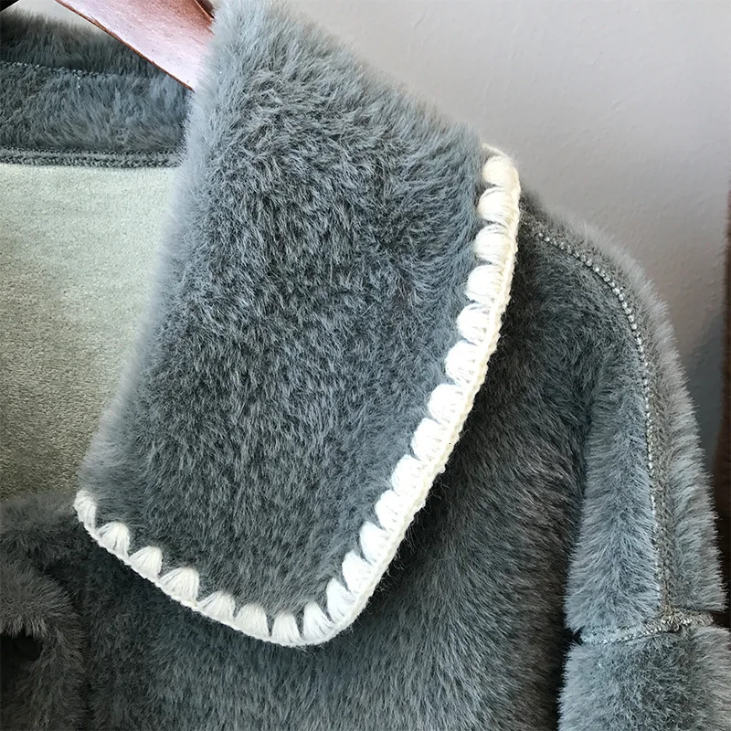 Mooirue зимнее женское длинное пальто хлопок однобортный шерстяной пуховик свободный длинный прямой длинный кардиган Женская верхняя одежда