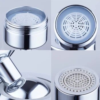 

2Mode Adjustable 360° Swivel Kitchen Tap Head Faucet Water Saving Filter Sprayer 35ED