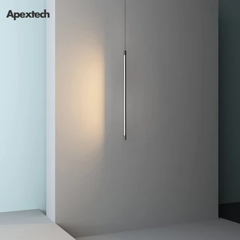 

Post-modern LED pendant light bedroom bedside ceiling hanging light 60cm 90cm 120cm LED Bar Droplight vertically Wall light