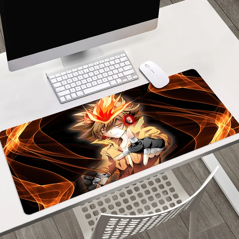 

Katekyo Hitman Reborn Anime Mousepad Gaming Accessories Deskpad Large Mouse Pad Gamer Desk Protector Keyboard Mat Mausepad Rug