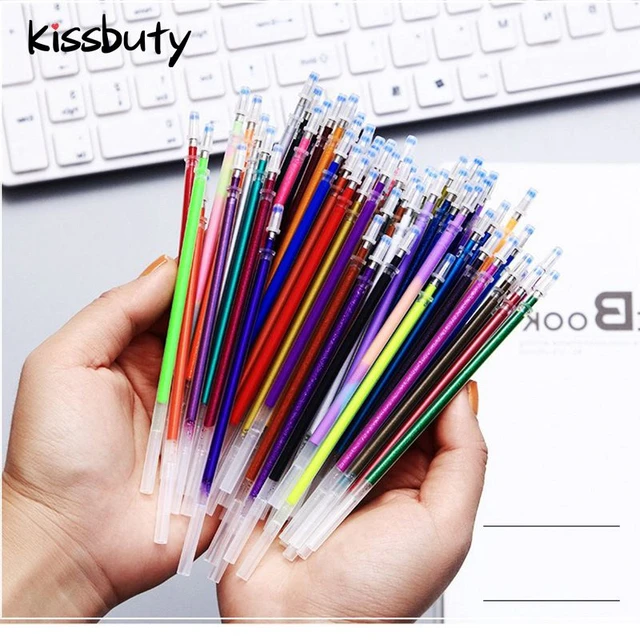 Rainbow Colour Stationery Refill Ink Highlighters Gel Pen Drawing DIY Great