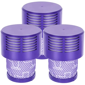 

3 Pack HEPA Replacement V10 Filters for Dyson V10 SV12, Part No. 969082-01, Washable and Reusable