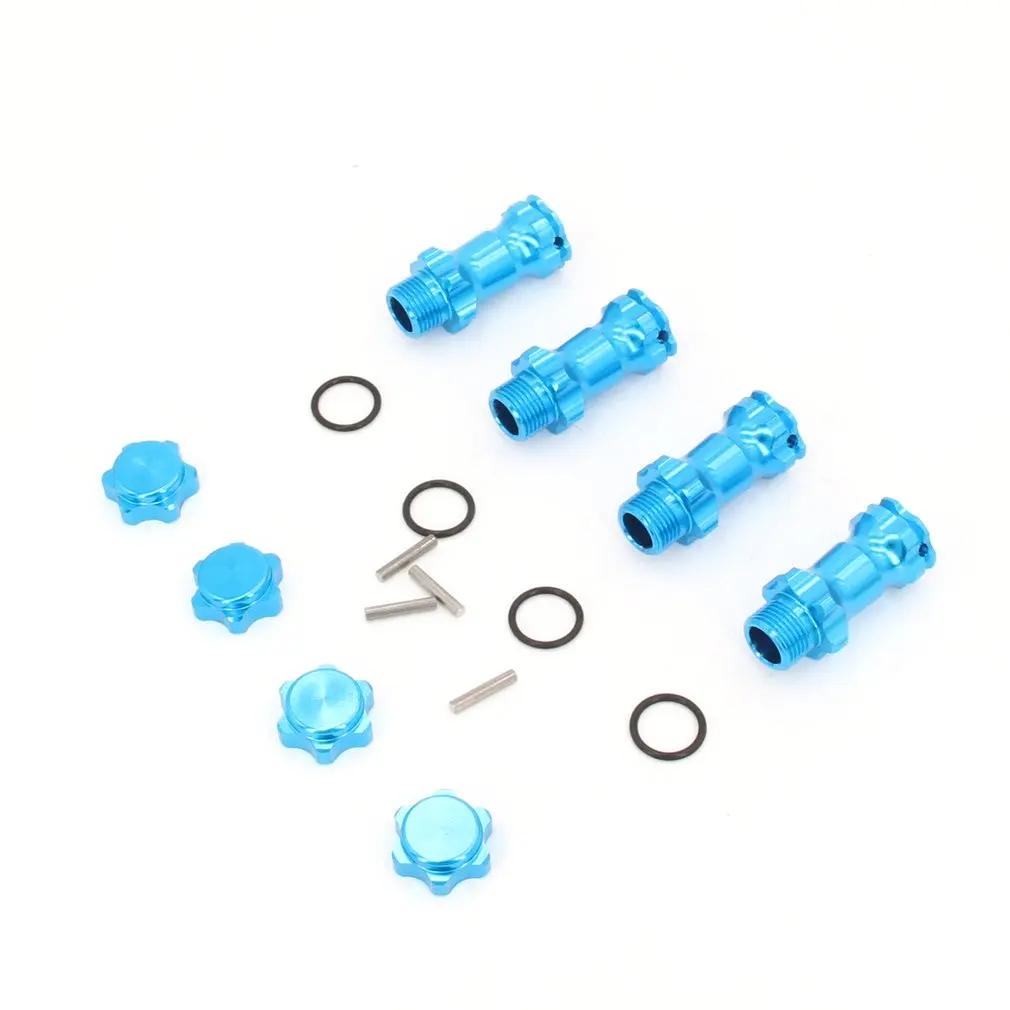 

M17 17mm to 29mm Wheel Hex Hub Nut x 4 Fine Metric Thread 1mm 1.0mm Aluminum For 1/8 RC Model Car Upgraded Hop-Up Parts HSP