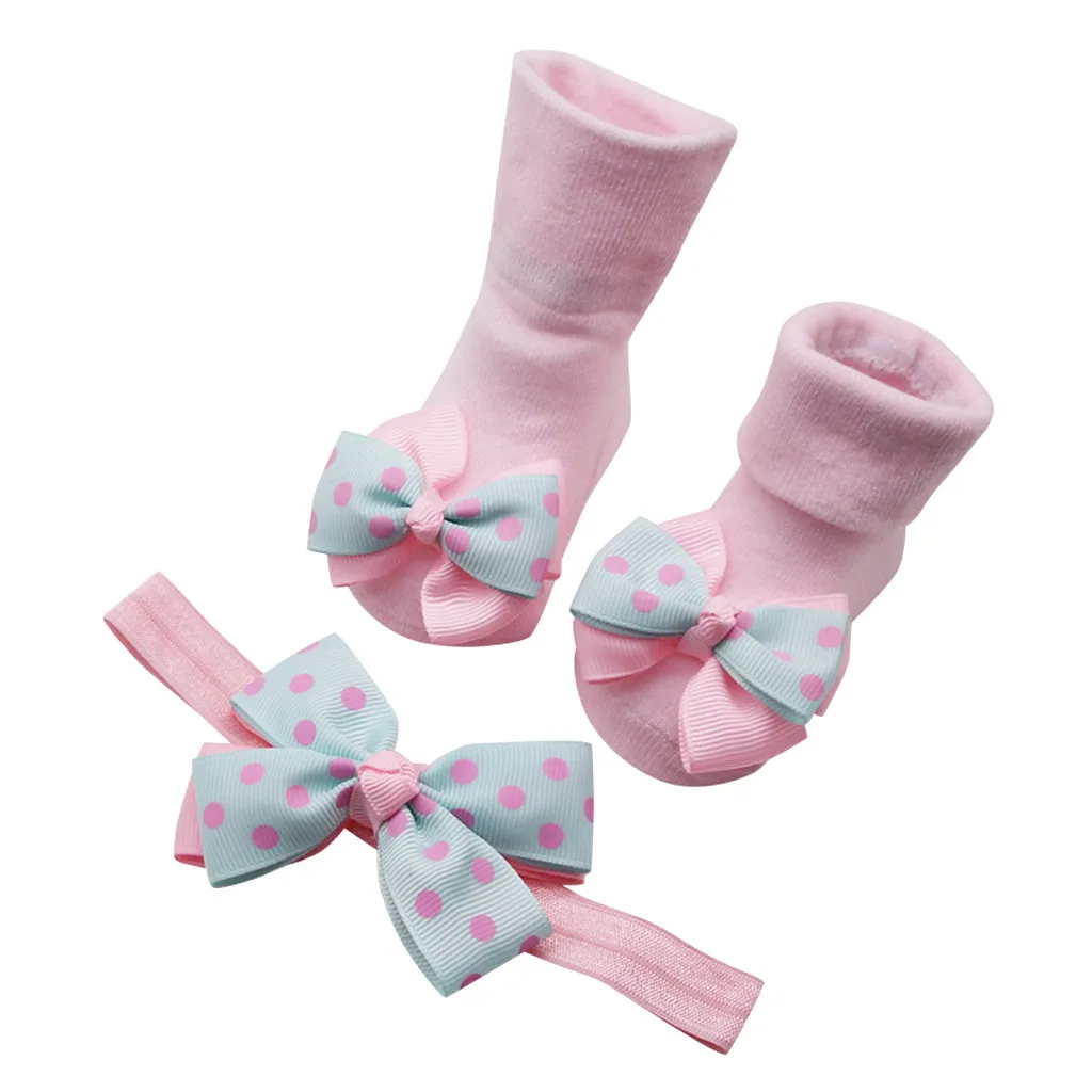 Детские носки; набор повязок для малышей; короткие носки из чесаного хлопка; носки с бантиками для маленьких девочек; calentadores pierna