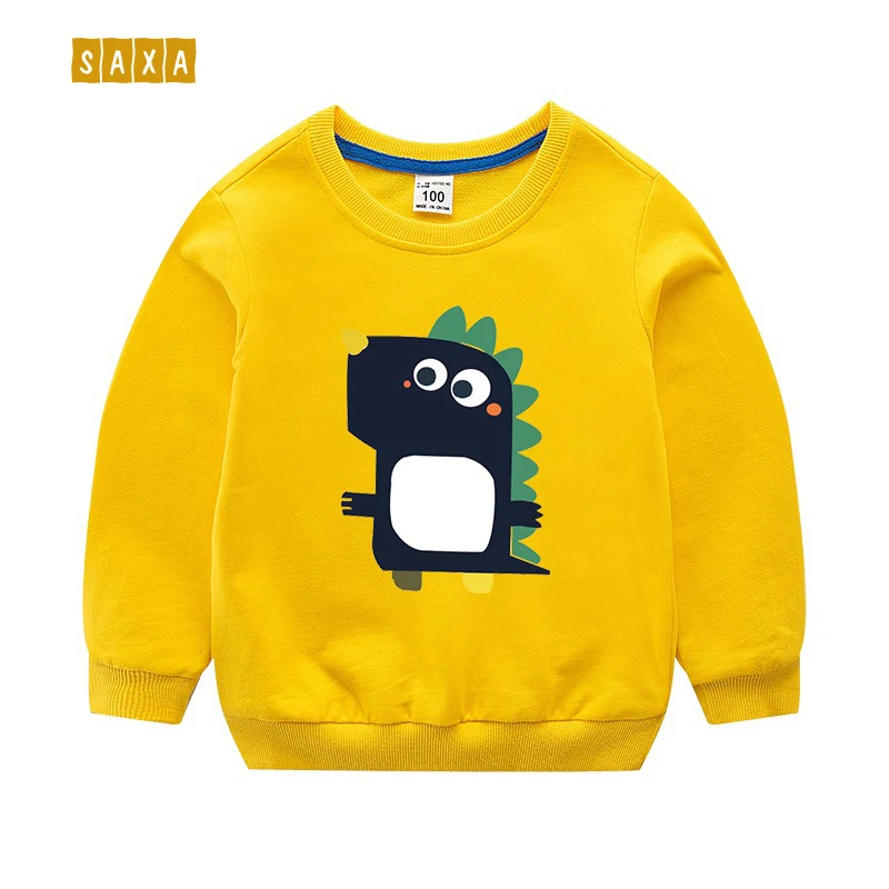 Children's sweater cartoon dinosaur print children's clothing new spring and autumn boys and girls long-sleeved Sweatshirts