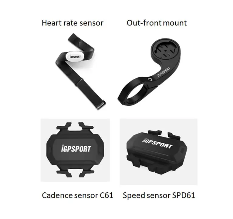 accessories IGPSPORT велосипедный беспроводной компьютер ANT+ велосипедный измеритель скорости IGS618 велосипедный датчик частоты сердечных сокращений, датчик частоты вращения, компьютерные аксессуары - Цвет: accessories