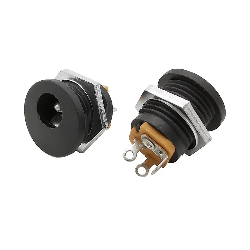DC Connectors Adapter DC-022 Power Socket 5.5X2.1mm DC Supply Jack Panel Mount Plug Connector 1/2/5/10/20PCS