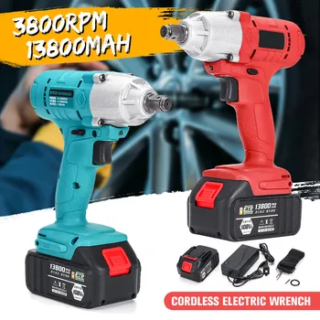 

New 108VF 13800mAh 320NM Brushless Household Electric Wrench Impact Driver Power Tool Rechargeable Cordless Impact DIY Drill