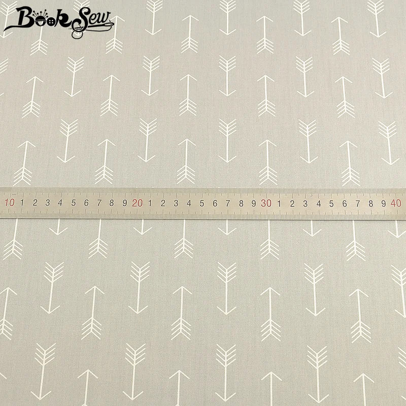 Booksew серый саржевый материал для шитья 100% хлопчатобумажная ткань с принтом Тип