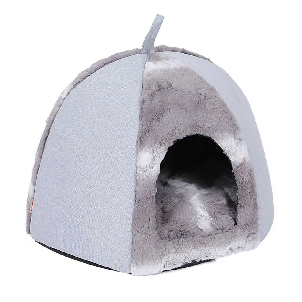 Pet Dog Cat Tent House Kennel Winter Warm Nest Soft Foldable Sleeping Mat Pad cats bed cats house cama gato домик для кошки