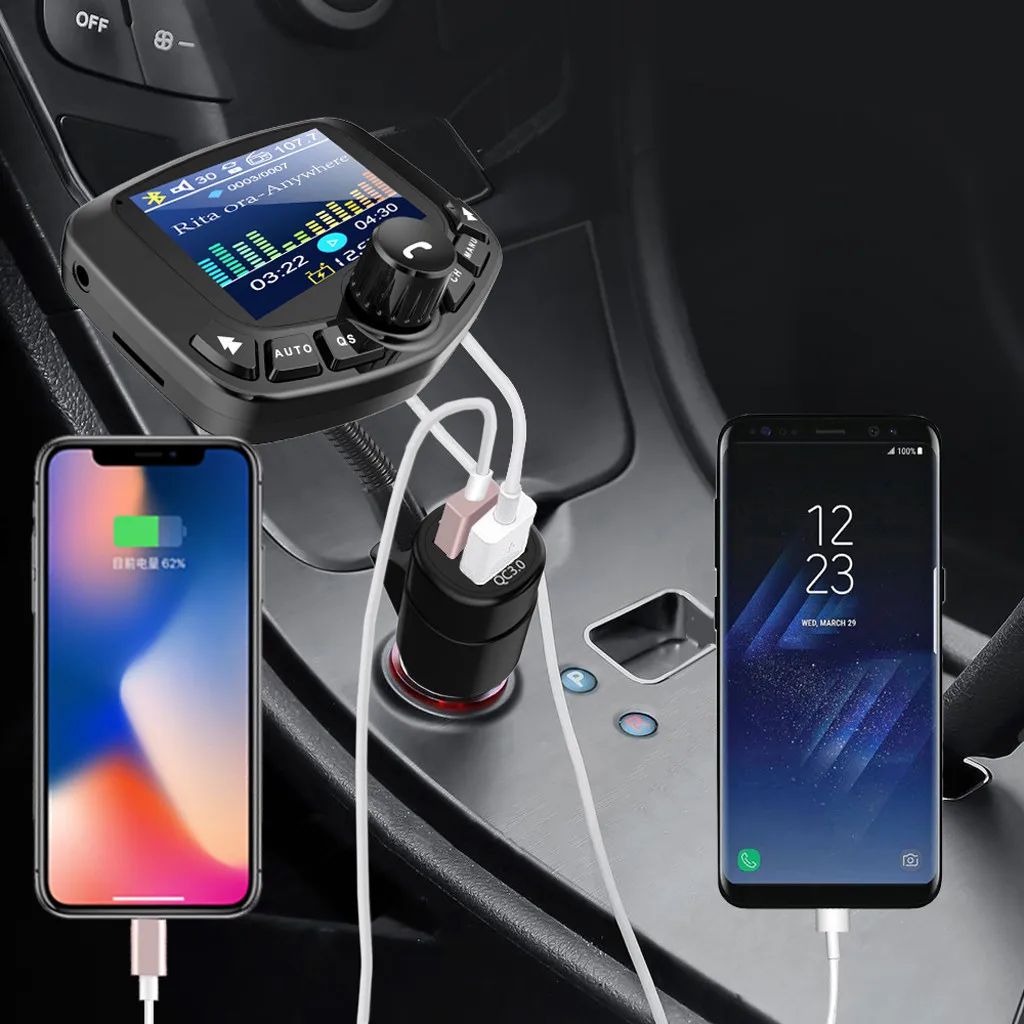 Kinganda Bluetooth стерео автомобильный комплект MP3-плеер fm-передатчик Hands free USB 7,15