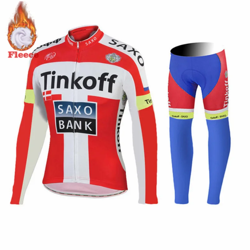 20D силиконовые Tinkoff Длинные рукава велосипедные штаны велосипедный зимний теплый комплект одежды Ropa Ciclismo - Цвет: Long sleeve Suit 2