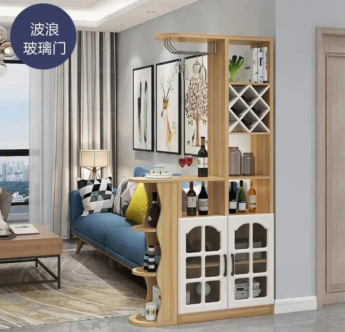 Porch partition cabinet shoe cabinet modern simple hall living room decoration dining room screen shelf wine