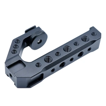 

DSLR Camera Handle Grip Metal Hot Shoe Adapter Mount Universal Hand Grip for Camera Fill Light Microphone 1/4 3/8 Screw