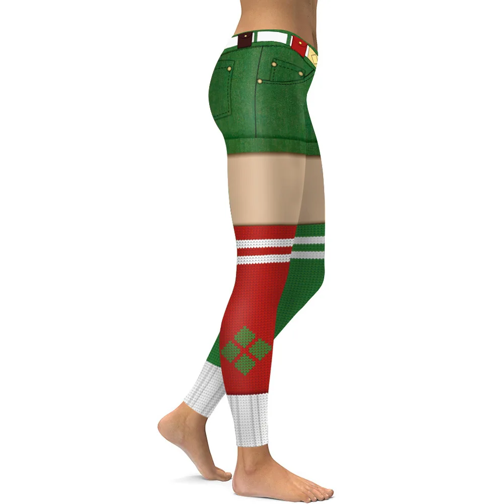 carhartt leggings Christmas Leggings For Women St Patrick's day Leggins 3D Printed Workout Legin Festival Legging Elastic Slim more color compression leggings