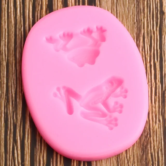 3D Béka Varangy Szilikon Penész Állatok Fondant Penészek Barkácsparti Torta Dekorációs Szerszámok Cukorkapolimos Agyag Csokoládé Gumpaste - Image 3