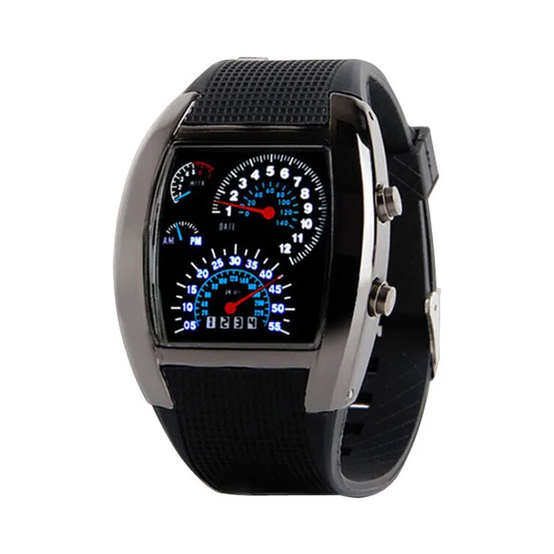

Foreign Trade Cross Border LED Electronic Hot Selling Aviation Watch Men Square Sports Dashboard Creative Watch Factory