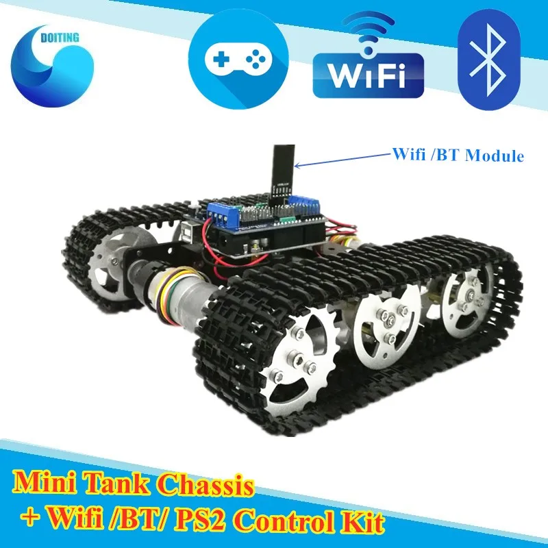 Wi-Fi Управление умный танк машина шасси гусеничный модель робота для Arduino UNO