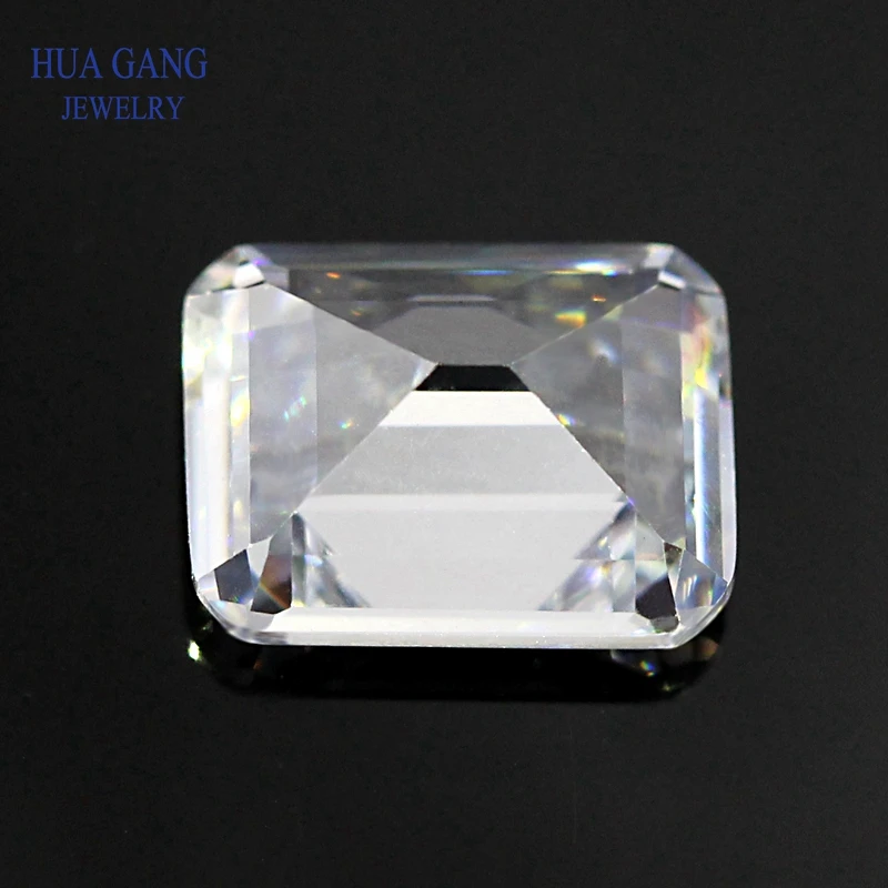 Moissanite 1 Carat D Color Octangle Shape Emarald Cut White Moissanite Excellent Brilliant Cut 5x7mm VVS Grade Test Positive