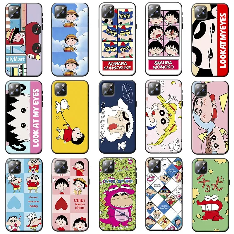 Мягкий силиконовый чехол для телефона iPhone 7 11 pro max XR X 6S 8 XS MAX 6 plus SE 5S Crayon Shin Chan |