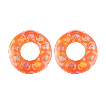 

2pcs Swim Ring Portable Inflatable Durable Thicken Swimming Ring for Kids Children