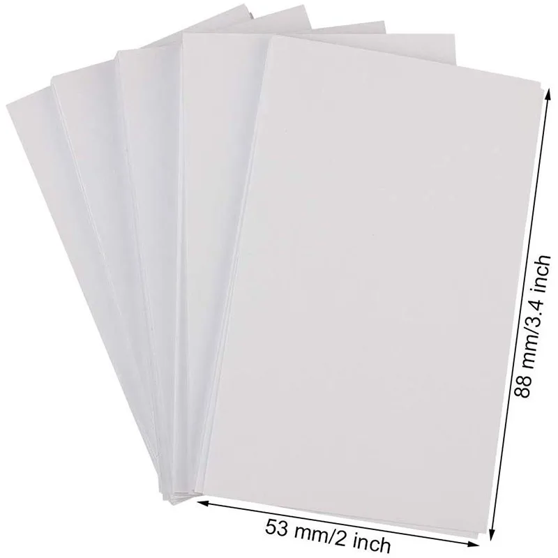 MyLifeUNIT Business Card Paper White 500-Count Index Cards Blank Playing Cards Name Cards