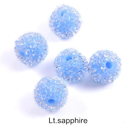 Lt.sapphire Стразы 4 размера, круглые стеклянные бусины для конфет, цветные стразы для рукоделия, аксессуары для рукоделия, B1369 - Цвет: Lt.sapphire