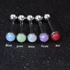 1Pc 1.6x16x7mm Created Opal Epoxy Tongue Oral Piercing Barbell Rings Long Tongue Jewelry Body Piercing ► Photo 2/6