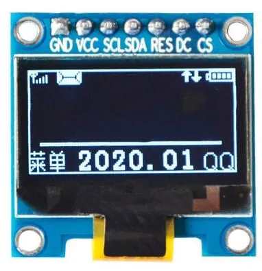 7P SPI Blue Board 0,96 дюймов 30 P/7 P SPI белый/синий OLED экран(плата/без платы) SSD1315 IC совместимый для SSD1306 128*64 IIC интерфейс - Цвет: 7P SPI Blue Board