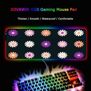 

Flower Texture Mouse Pad Gamer Large Locking Edge Soft Durable Gaming Mousepad Non-slip Rubber Computer Desk Mat Dropshipping