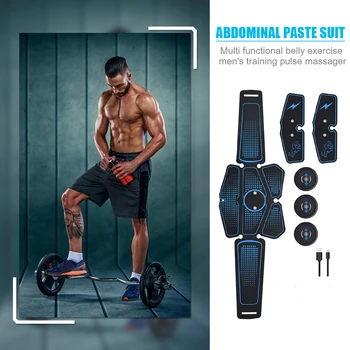 

EMS Abdominal Muscle Stimulator Electrical Muscle Stimulation Abs Trainer Home Gym Fitness Equipment for Men