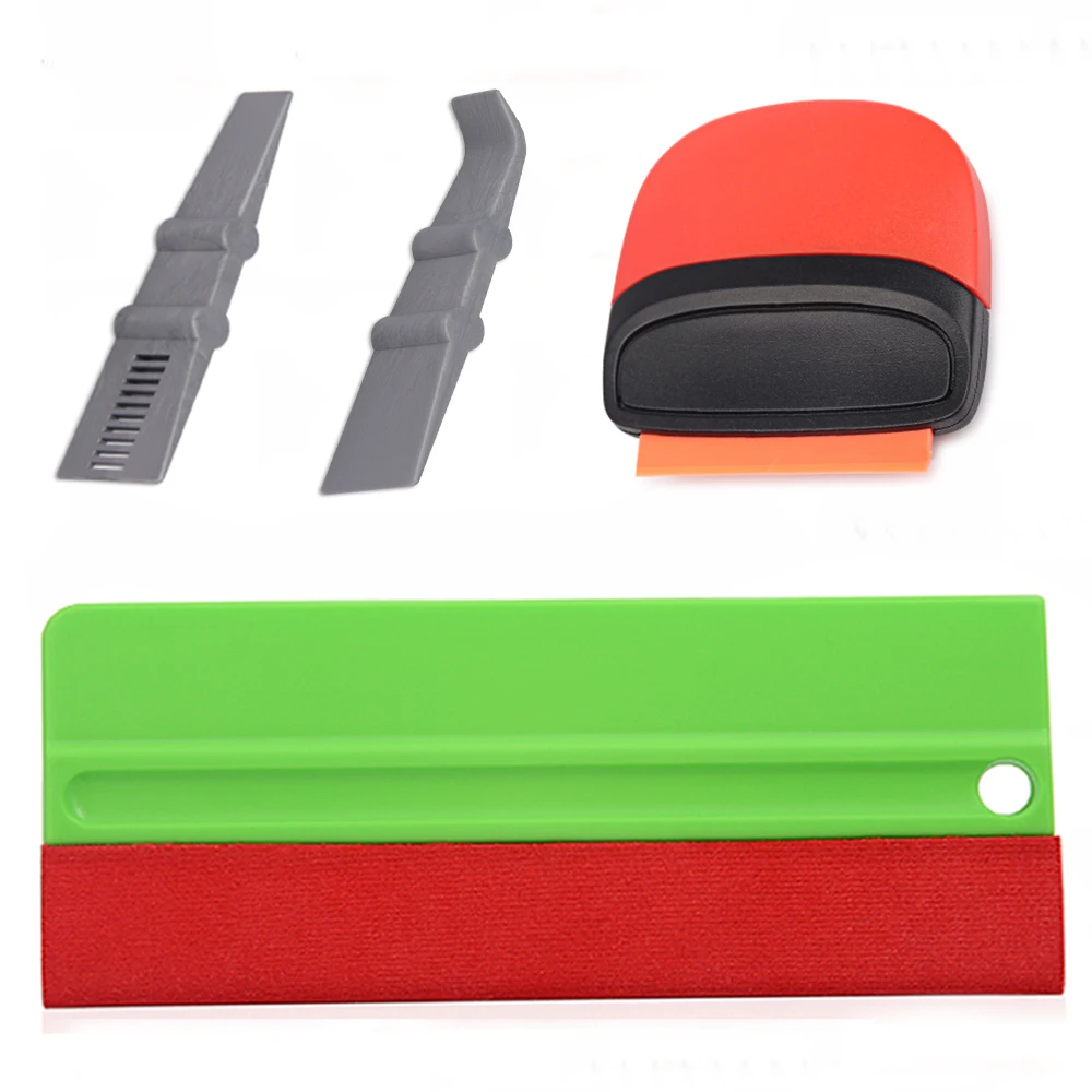 Squeegee with 10 Pcs 3 Layers EVA Felt Snitty Cutter Car Wrapping Tools Kit Set
