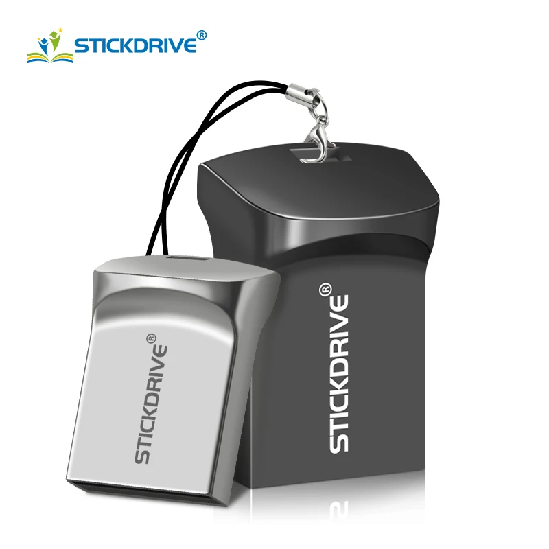 Флеш-диск ультра мини USB флеш-накопитель USB 2,0 карта памяти 16 ГБ 32 ГБ флеш-накопитель 64 Гб 128 ГБ флеш-накопитель с веревочной ручкой