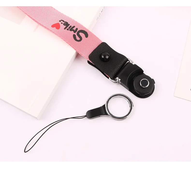 Ленточный Ремешок Универсальный чехол для телефона deconctable-in-Lanyard Печатный широкий-тело Висячие шеи длинные аксессуары тросы
