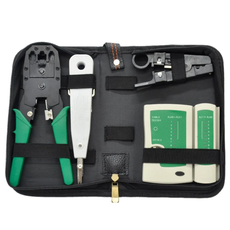 5 шт./компл. сетевой Ethernet кабельный тестер Rj45 комплект Щипцы Обжимные Инструменты