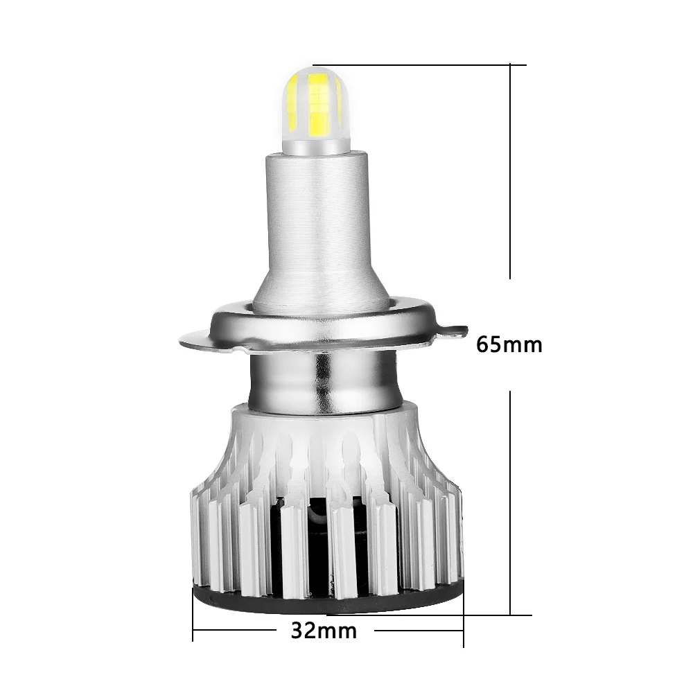 Lâmpadas de Farol de Carro Peças h8 h9 H11 Hb3 9005 Hb4 9006 3d Canbus 360 Luz Automática Grau 6000k 18000lm 12v 2 Led h1 h7 7 Lâmpadas do farol do carro (LED)